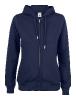 Sweatshirt à capuche zippé Premium - Clique - Femme 1 Couleur : Bleu Navy (56)