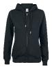 Sweatshirt à capuche zippé Premium - Clique - Femme 1 Couleur : Noir (99)