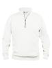 Sweatshirt Basic Col Zip - Clique - Unisexe 1 Couleur : Blanc (00)