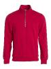 Sweatshirt Basic Col Zip - Clique - Unisexe 1 Couleur : Rouge (35)