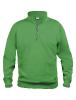 Sweatshirt Basic Col Zip - Clique - Unisexe 1 Couleur : Vert Pomme (605)