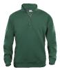 Sweatshirt Basic Col Zip - Clique - Unisexe 1 Couleur : Vert Chasseur (66)