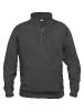 Sweatshirt Basic Col Zip - Clique - Unisexe 1 Couleur : Gris Foncé (96)