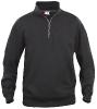 Sweatshirt Col Zip - Clique - Unisexe 1 Couleur : Noir (99)