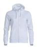 Sweatshirt à capuche zippé - Clique - Femme 1 Couleur : Blanc (00)