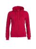 Sweatshirt à capuche zippé - Clique - Femme 1 Couleur : Rouge (35)