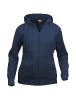 Sweatshirt à capuche zippé - Clique - Femme 1 Couleur : Bleu Navy (56)