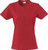 T-Shirt Basic- Clique - Femme (Hors personnalisation) 1 Couleur : Rouge (35)