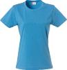 T-Shirt Basic- Clique - Femme (Hors personnalisation) 1 Couleur : Bleu Turquoise (54)