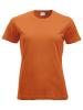 T-Shirt Classic - Clique - Femme (Hors personnalisation) 1 Couleur : Orange (18)