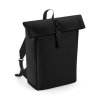 Matte PU Roll-Top Backpack Couleur : Noir (99)