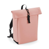 Matte PU Roll-Top Backpack Couleur : Rose Pâle (211)