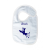 Bavoir bébé personnalisable ARTHUR– bleu ciel Motif flocage : Fusée