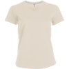 T-shirt Femme Manches Courtes encolure V 180 KARIBAN 1 Couleur : Beige Clair (815)
