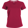 T-shirt Femme Manches Courtes encolure V 180 KARIBAN 1 Couleur : Rose Fushia (250)
