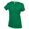 T-shirt Femme Manches Courtes encolure V 180 KARIBAN 1 Couleur : Vert Drapeau (62)