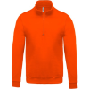 Sweat -Shirt col 1/4 zip-KARIBAN 1 Couleur : Orange (18)