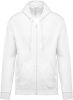 Sweat -Shirt zippé Capuche-KARIBAN 1 Couleur : Blanc (00)