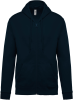 Sweat -Shirt zippé Capuche-KARIBAN 1 Couleur : Bleu Navy (56)