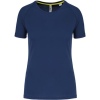 T-shirt de sport à col rond recyclé femme-PROACT 1 Couleur : Bleu Navy (56)