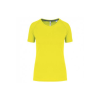 T-shirt de sport à col rond recyclé femme-PROACT 1 Couleur : Jaune Citron (10)