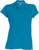 Polo 100% coton - KARIBAN - Femme 1 Couleur : Bleu Turquoise (54)