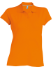 Polo 100% coton - KARIBAN - Femme 1 Couleur : Orange (18)