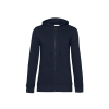 Sweat à capuche zippé Organic - B&C - Femme 1 Couleur : Bleu Navy (56)