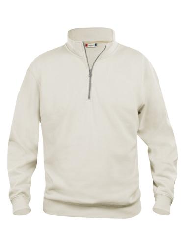 Sweatshirt Basic Col Zip - Clique - Unisexe